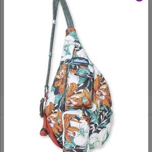 Kavu Floral Mini Rope Sling Backpack